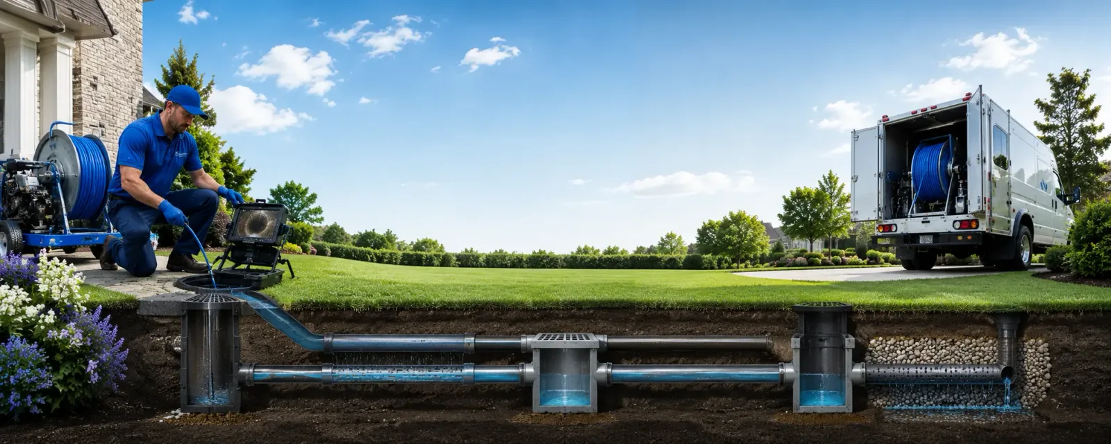 Outdoor drain cleaning information for North Pownal, VT